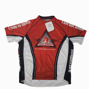 Primal Cycling Jersey NEW Raglan Back Pockets Wicking ADA Ride Red 2XL